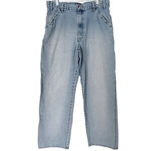 Levi’s Silvertab Baggy Carpenter Jeans Men’s 36x32 Light Wash 90s Vintage